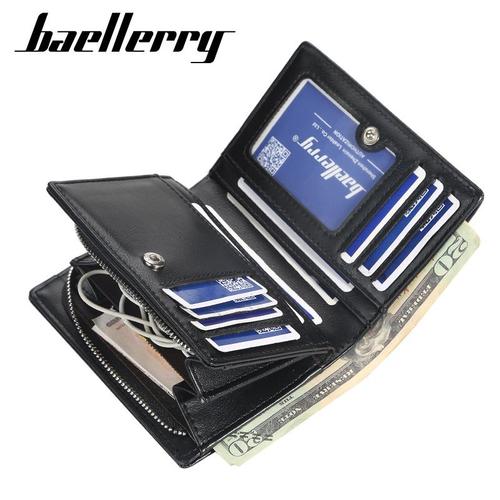 noir#Portefeuille Long en cuir véritable pour homme, porte-cartes de bonne  qualité, porte-monnaie avec fermeture éclair, grande capacité