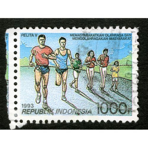 Timbre Oblitéré Republik Indonesia, Pelita V, 1993, 1000