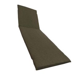 Coussin De Chaise Longue Pour Bain De Soleil 190x60 Cm En Tissu 100% Coton Totalement Artisan Avec Rembourrage Amovible Marron
