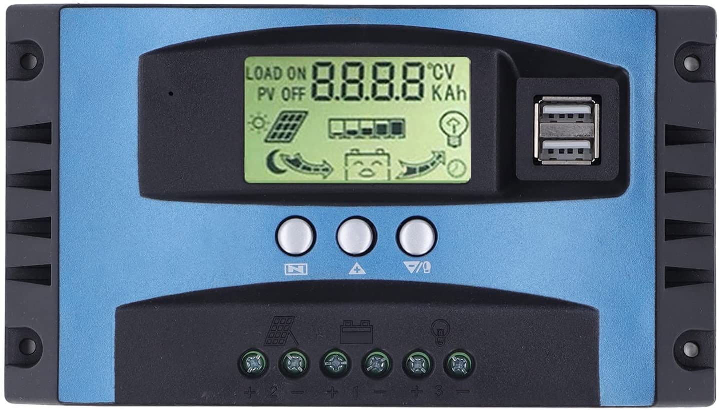 Contrôleur Charge Solaire MPPT 40A - Écran LCD, Protection Complète, 12V/24V, Entrée PV Max 50V