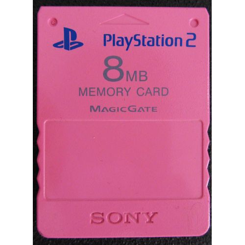 Carte Mémoire Sony Ps2 Rose