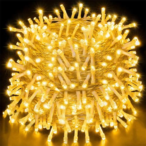 20m 200 LED Guirlande Lumineuse Décorations de Noël Blanc Chaud