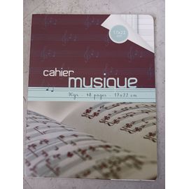 Cahier De Musique 48 Pages 17x22 Cm