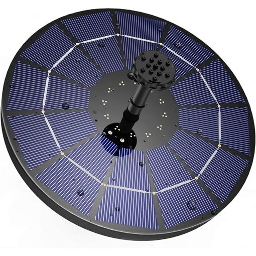 Fontaine Solaire Ext&eacute;rieur Flottante 3.5W, Pompe Bassin Solaire avec Batterie