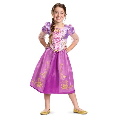 Déguisement Raiponce À Paillettes Fille - Taille: 7 - 8 Ans (124 - 136 Cm)