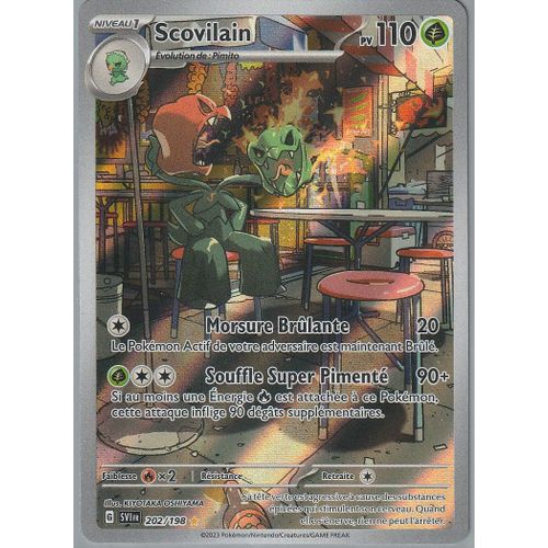 Carte Pokemon - Scovilain - 202/198 - Ultra-Rare - Ecarlate Et Violet -