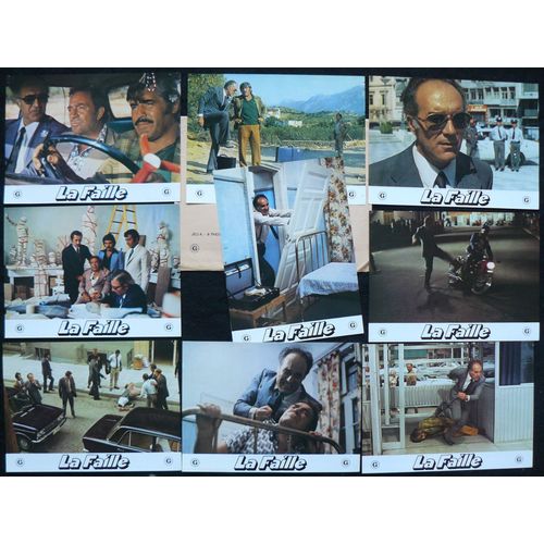 La Faille * Film 1975 Peter Fleischmann - 9 Photos D'exploitation Originales De Cinéma - Chaque Petite Affiche 30x22 Cm * Michel Piccoli ; Ugo Tognazzi ; Mario Adorf