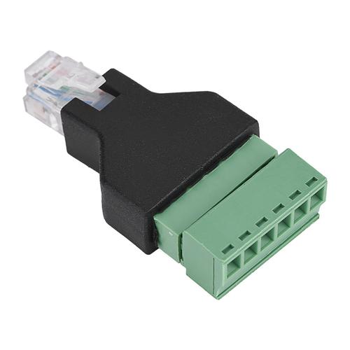 Adaptateur RJ12 Mle vers Borne à Vis 1 Pièce Ethernet RJ12 6P6C Mle vers Connecteur Adaptateur Bornes à Vis 6 Broches