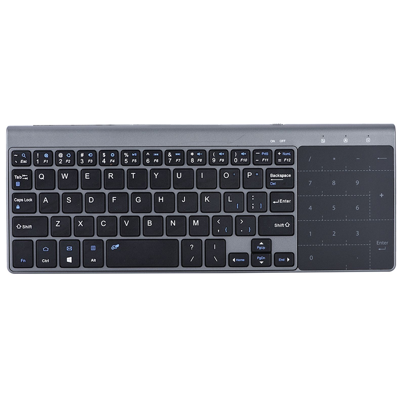 Clavier Mince sans Fil Mini Clavier Portable avec pavé Tactile Connexion sans Fil 2 4 GHz avec Récepteur USB pour PC Portable TV Box Ordinateur