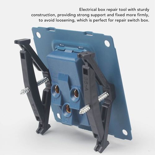 Lot de 10 Outils de Réparation de Botier de Panneau de Commutation de Type 86 Réparateur de Cassette Réglable de 68 à 79 Mm dissimulé - Matériau D'isolation évitant les Fuites