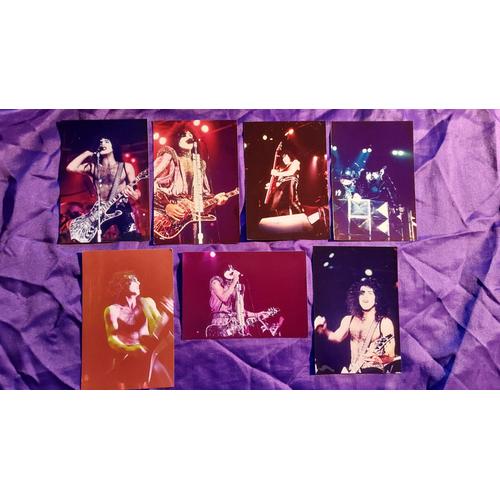 Kiss 7 Superbes Photos Inédites Professionnelles Live De Paul Stanley 9x13 Cm Lot N° 17