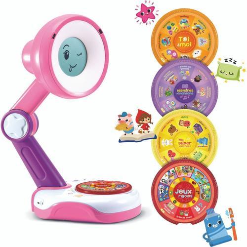 Vtech Funny Sunny Rose - Lampe Réveil Boîte À Histoire - Mon Compagnon Interactif