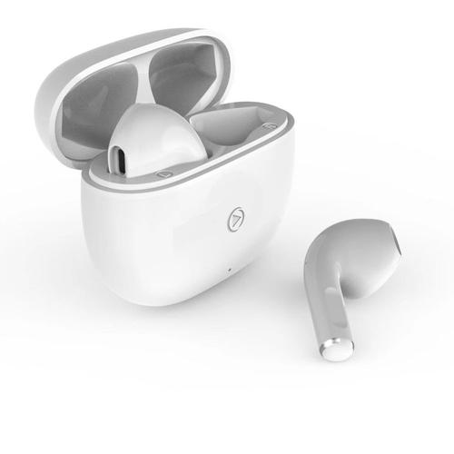 Bigben Connected Force Play - Écouteurs Sans Fil Avec Micro - Embout Auriculaire - Bluetooth - Blanc