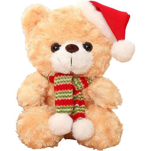 Ours En Peluche Nounours De Noël Brodé Individuellement Ours Mignon En Peluche Animal En Peluche, Peluche Cadeau Pour Naissance, Noël, Anniversaire Acheter