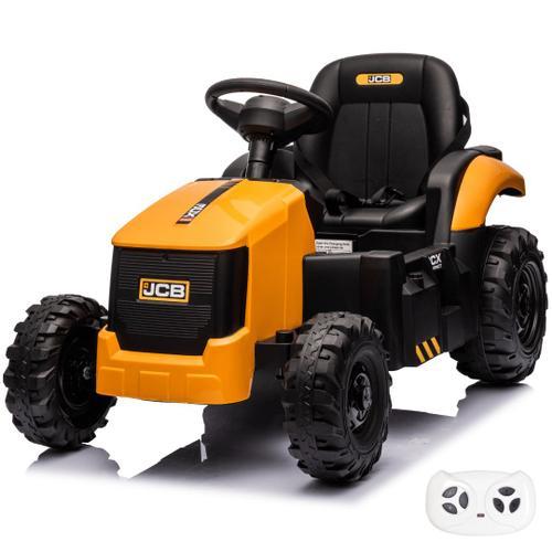 Tracteur Électrique Pour Enfants Jcb 12v - Jaune