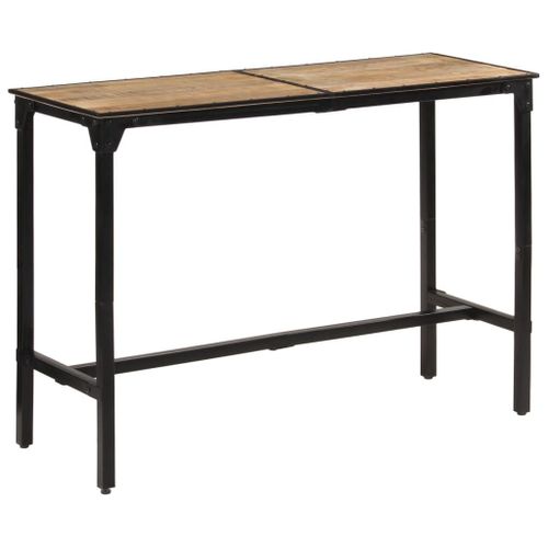 Vidaxl Table De Bar 150x55x107 Cm Bois De Manguier Massif Brut