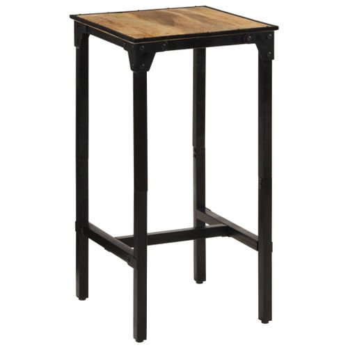 Vidaxl Table De Bar 60x55x107 Cm Bois De Manguier Massif Brut