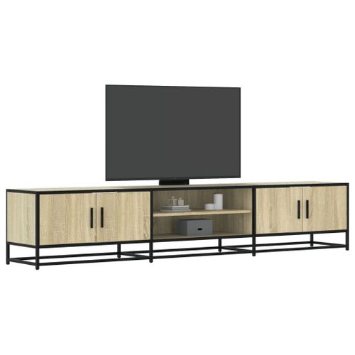 Vidaxl Meuble Tv Chêne Sonoma 210x35x41 Cm Bois D'ingénierie