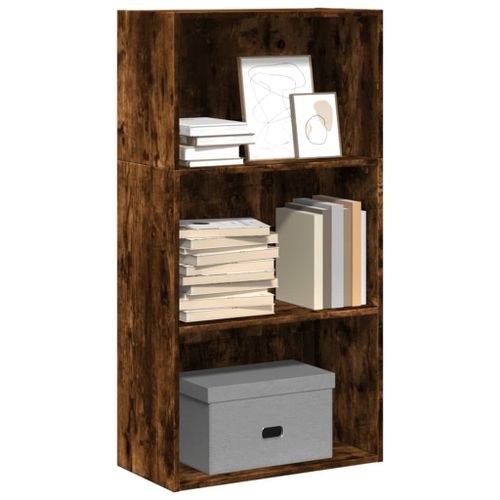 Vidaxl Bibliothèque Chêne Fumé 60x30x114 Cm Bois D'ingénierie