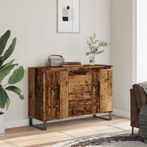 Vidaxl Buffet Vieux Bois 104x35x70 Cm Bois D'ingénierie