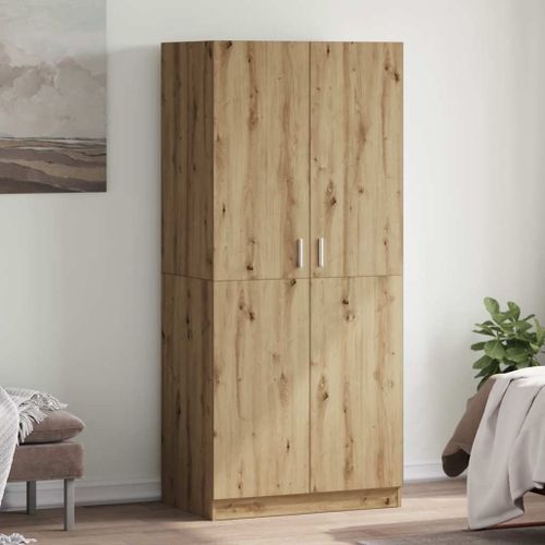 Vidaxl Armoire En Chêne Artisanal 90 X 52 X 200 Cm Bois D'ingénierie