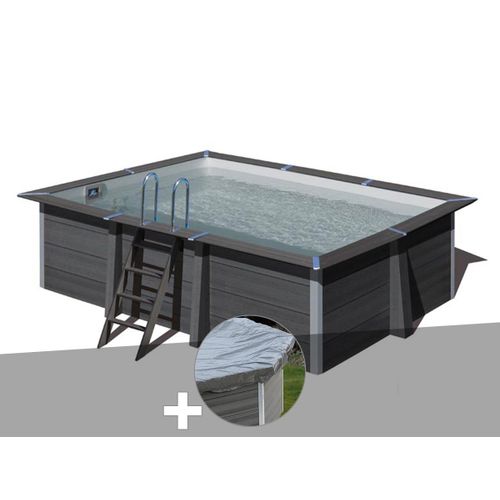 Kit piscine composite Gré Avant-Garde rectangulaire 4,66 x 3,26 x 1,24 m + Bâche de protection