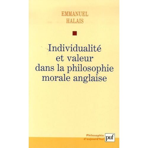 Individualité Et Valeur Dans La Philosophie Morale Anglaise