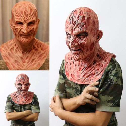 Freddy Krueger Masque En Latex Carnaval Halloween Réaliste Adult Party Effrayant Prop