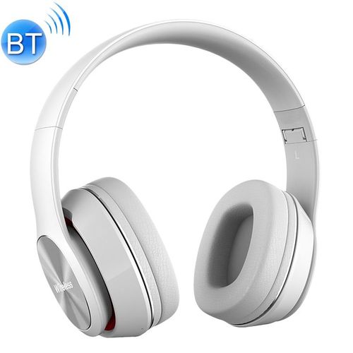 Casque Audio Sans Fil Bluetooth MP3 Batterie Longue Durée FM Micro SD + SD 4Go Blanc YONIS