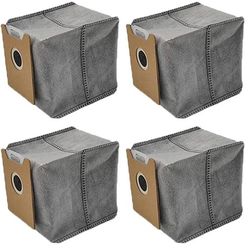 Lot de 4 sacs filtrants pour aspirateur robot Eufy G40+, G40 Hybrid+ Sacs à poussière de rechange