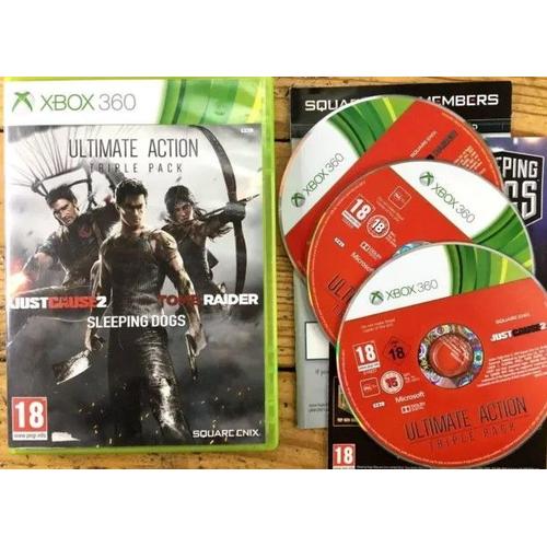 Ultimate-Action-Triple-Pack-Just-Cause-2-Sleeping-Dogs-Tomb-Raider Xbox 360