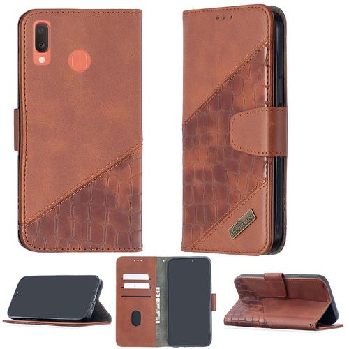 Coque Pour Samsung Galaxy A20e Coque Compatible Avec Samsung Galaxy A20e Coque Etui Housse Case Cover Bf04 Brown