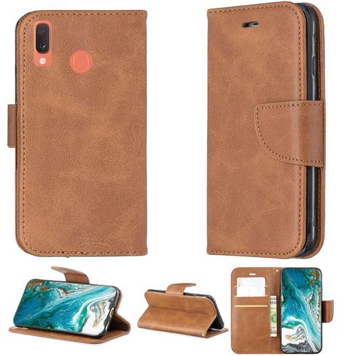 Coque Pour Samsung Galaxy A20e Coque Compatible Avec Samsung Galaxy A20e Coque Etui Housse Case Cover Yzw Brown