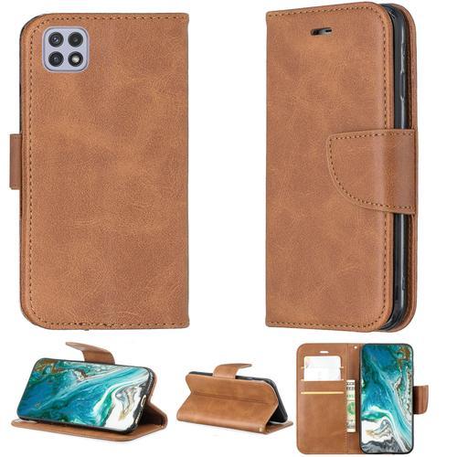 Coque Pour Samsung Galaxy A22 5g Coque Compatible Avec Samsung Galaxy A22 5g Coque Etui Housse Case Cover Yzw Brown