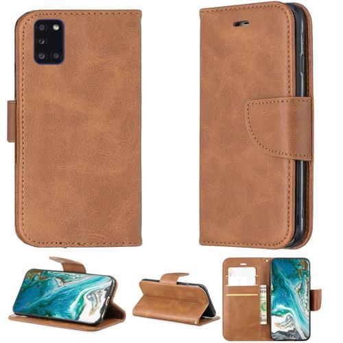 Coque Pour Samsung Galaxy A31 Coque Compatible Avec Samsung Galaxy A31 Coque Etui Housse Case Cover Yzw Brown