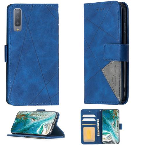 Coque Pour Samsung Galaxy A7 (2018) Coque Compatible Avec Samsung Galaxy A7 (2018) Coque Etui Housse Case Cover Bf-05 Blue