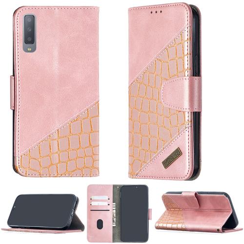 Coque Pour Samsung Galaxy A7 (2018) Coque Compatible Avec Samsung Galaxy A7 (2018) Coque Etui Housse Case Cover Bf04 Pink