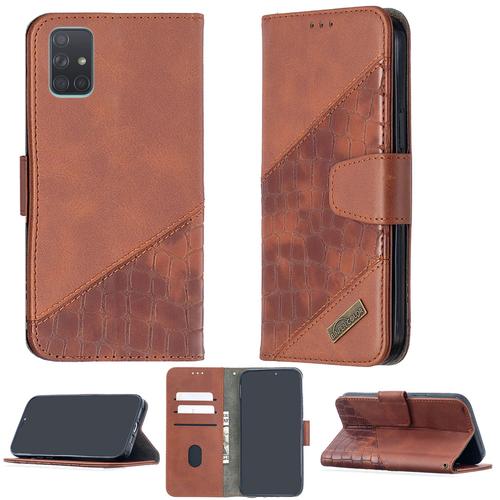 Coque Pour Samsung Galaxy A71 Coque Compatible Avec Samsung Galaxy A71 Coque Etui Housse Case Cover Bf04 Brown