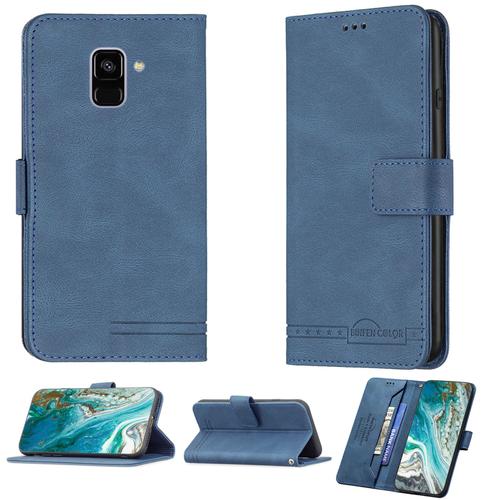 Coque Pour Samsung Galaxy A8 2018 Coque Compatible Avec Samsung Galaxy A8 2018 Coque Etui Housse Case Cover Bf09 Blue