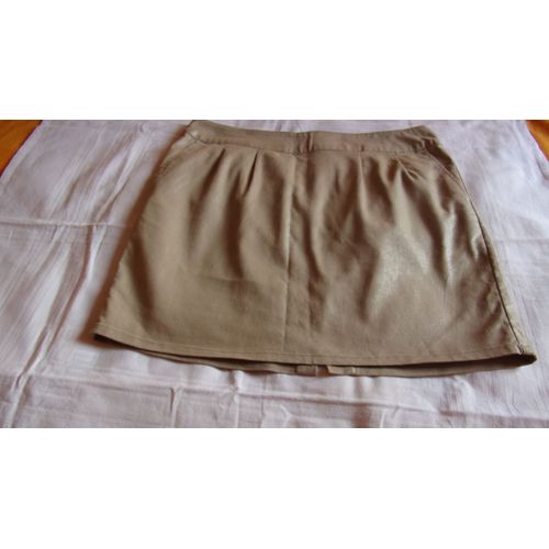Jupe Courte Pour Femme " In Extenso" Taille 46 67% Coton,31% Polyester 2% Élasthane