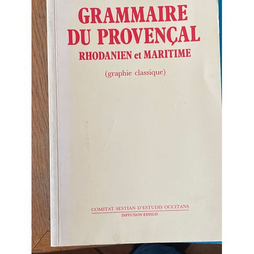 Grammaire Du Provençal 