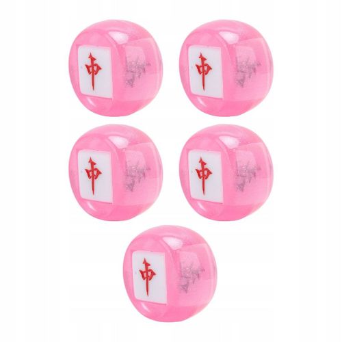 5 Pcs Mahjong Dés Caracteres Chinois Du Nord