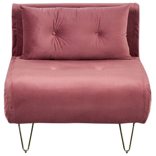 Canapé-Lit Vestfold Rose Velours
