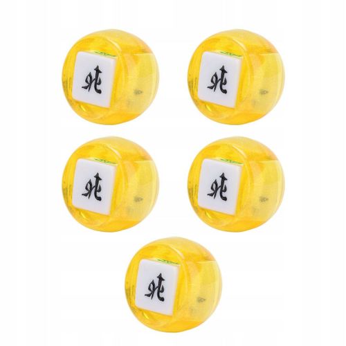 5 Pcs Mahjong Dés Caracteres Chinois Du Nord