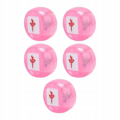 5 Pcs Mahjong Dés Caracteres Chinois Du Nord