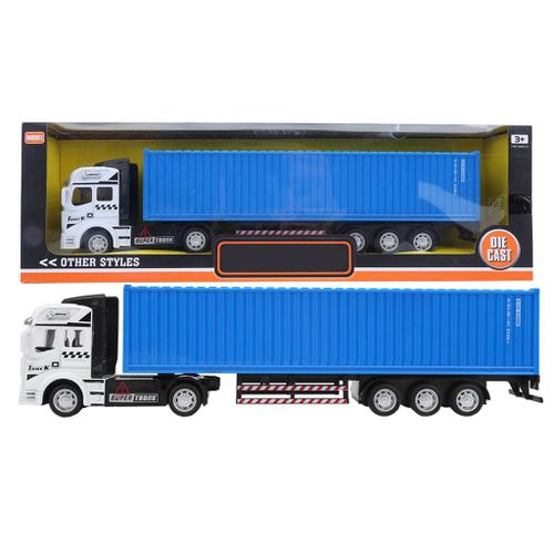 1:48 Alliage Conteneur Camion Modele Jouet Hautement