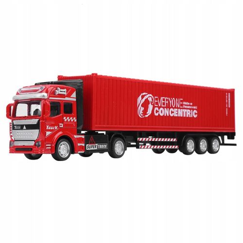1:48 Alliage Conteneur Camion Modele Jouet Hautement