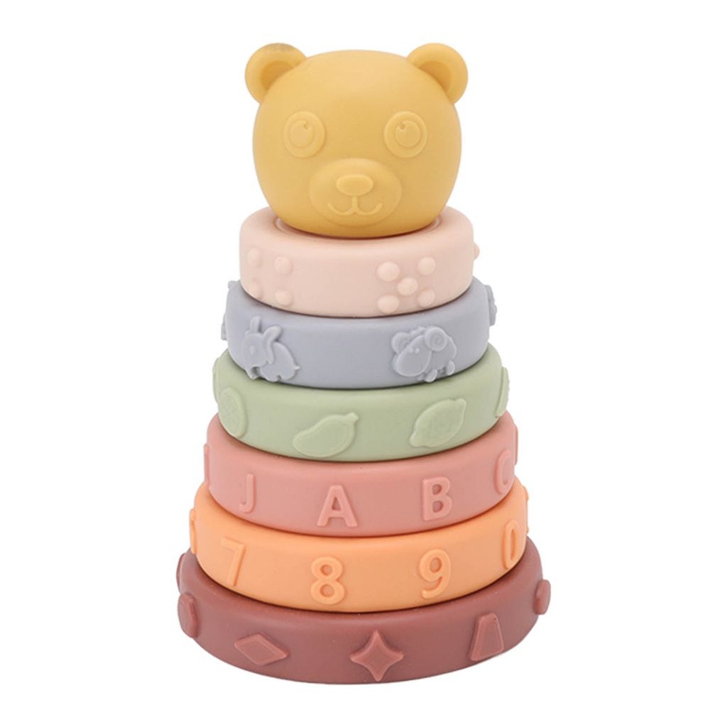 6 Pieces Cercles D'empilage Sensoriels Doux Pour - 2
