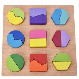 10€57 sur Jouets de Puzzle en Bois Éducatif Forme Géométrique pour