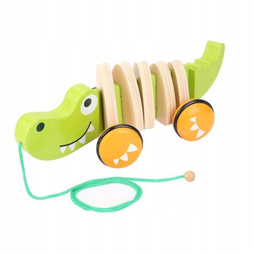 Jouet De Corde En Bois De Crocodile Pour Tout-Petits